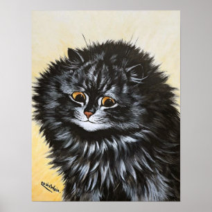 Poster Gato Preto, Louis Wain