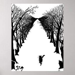 Póster Gato preto, Rudyard Kipling