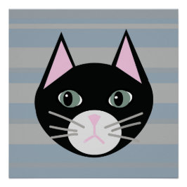 Póster Gato Preto, Stripes