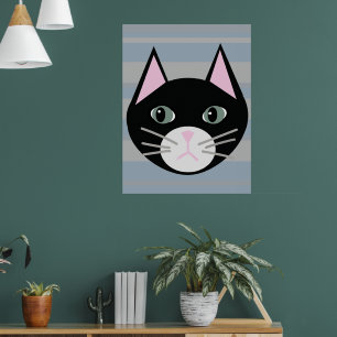 Poster Gato Preto, Stripes
