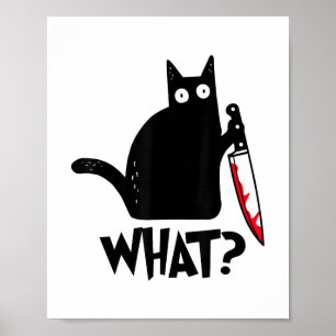 Poster Gato Que_ Engraçado Gato Preto