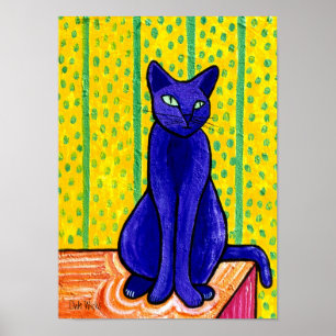 Póster Gato Roxo