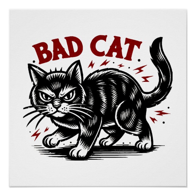 Póster Gato Ruim (Frente)