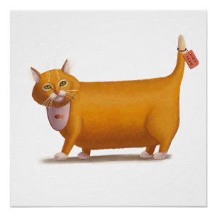 Póster Gato sem Dieta
