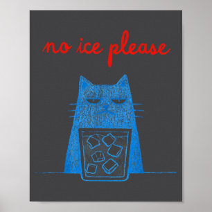 Poster Gato Sem Gelo Por Favor Abolição Chinga La Migra M