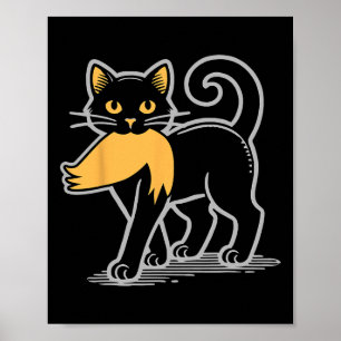 Poster Gato Senhoras Para Kamala Harris Donald Trump 2024