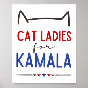 Poster Gato-Senhoras Para O Tarado De Gato De Kamala Engr