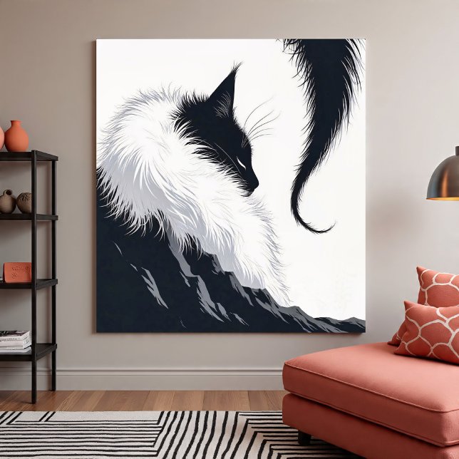 Poster Gato Silencioso Minimalista (Criador carregado)