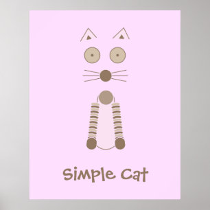 Póster Gato Simples