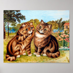 Poster Gato Sussurro, Louis Wain