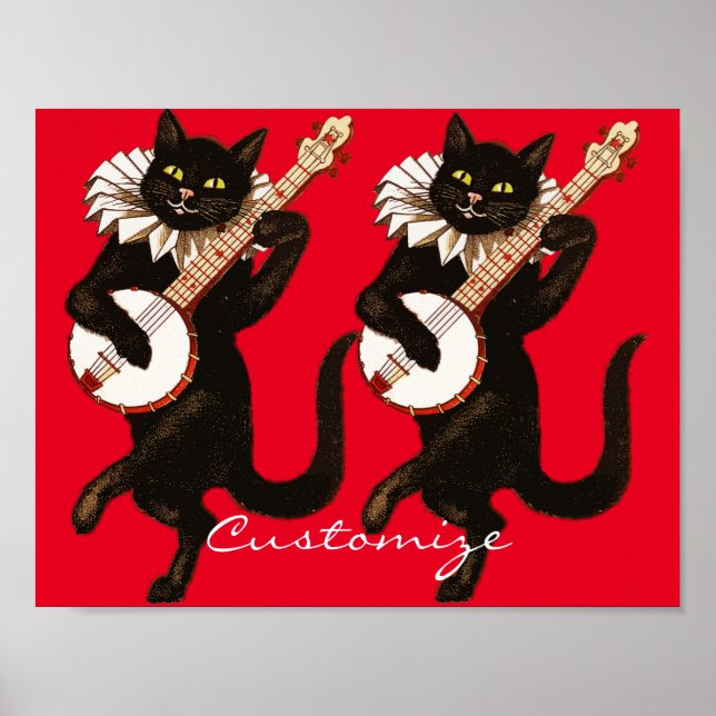 Poster Gato tocando Banjo Thunder_Cove (Frente)
