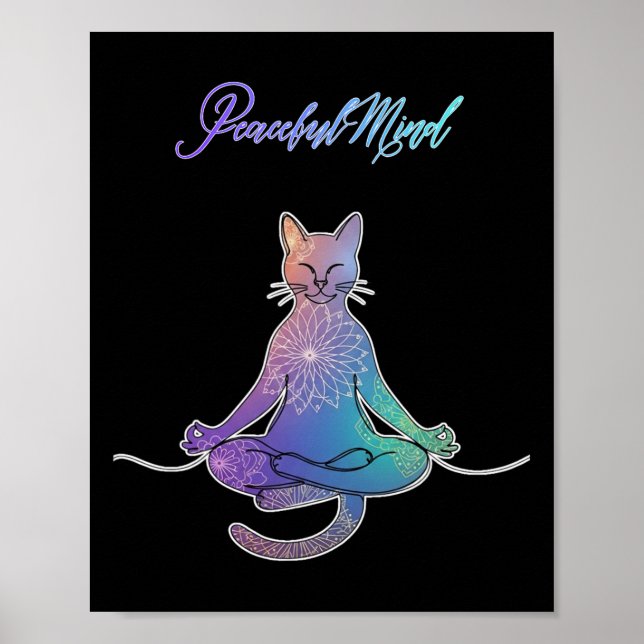 Poster Gato Yoga  (Frente)