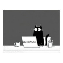 Gato Zero Motivação – Desenho Animado Divertido de