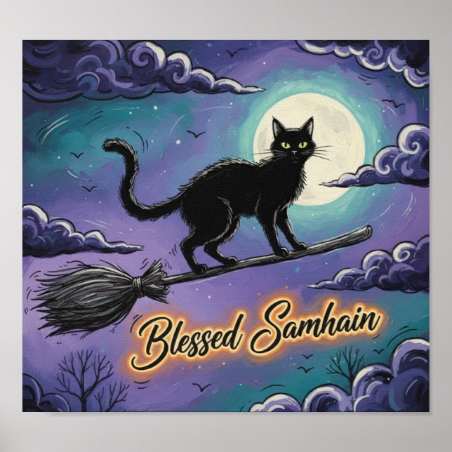Poster GatoAbençoadoSamhain (Frente)