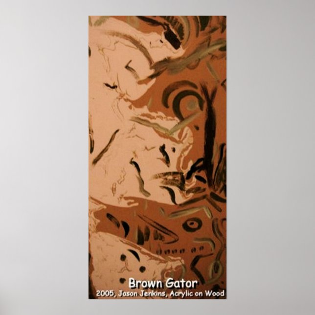 Poster Gator Marrom (Frente)