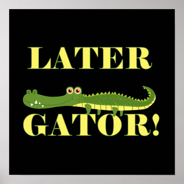Poster Gator posterior (Frente)