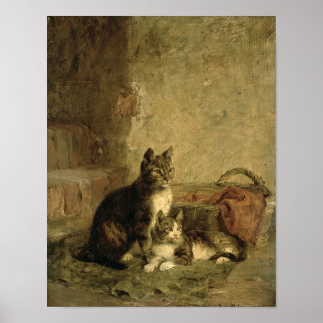 Póster Gatos, 1883 (Frente)