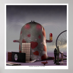 Poster gatos cerimoniais II (no. 6 do gato)