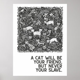 Poster Gatos-cruzados - provérbios