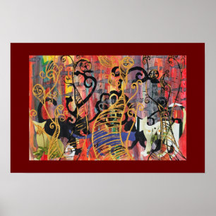 Poster Gatos da orquídea