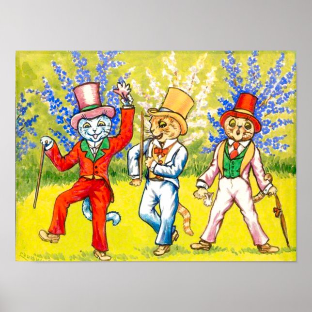 Poster Gatos Dançantes (Frente)