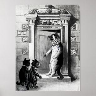 Poster Gatos de Louis Wain