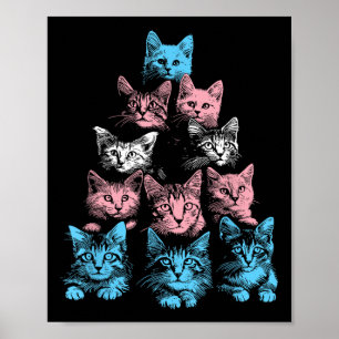 Poster Gatos De Orgulho Transgênero - Gatos De Cubo De Si