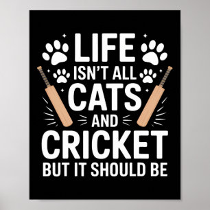 Poster Gatos E Críquete Críquete Engraçado