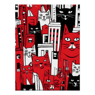 Póster Gatos em Nova York