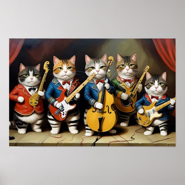 Poster Gatos Em Uma Banda (Frente)