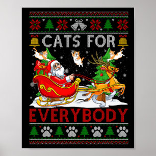 Poster Gatos Engraçados Para Todos Os Papais noeis Que Do