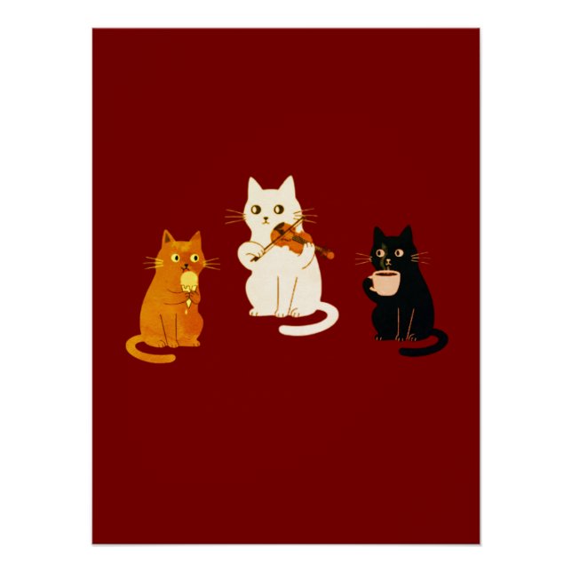 Póster Gatos Musicais  (Frente)