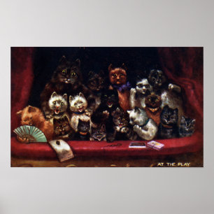 Poster Gatos no Teatro por uma peça Louis Wain