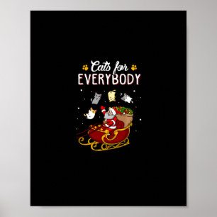 Poster Gatos para todos os gatas de natal feio