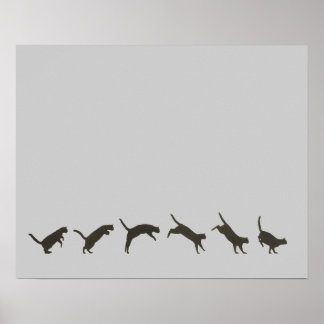 Póster Gatos Pulando