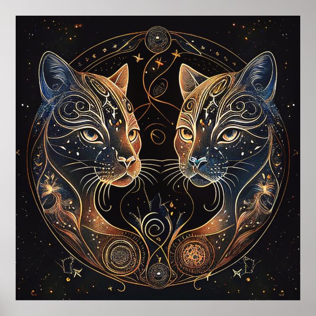 Poster Gatos Whimsic (Frente)