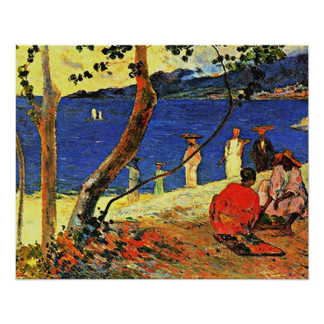 Póster Gauguin - A costa (Frente)