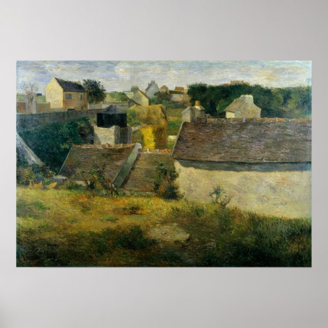 Poster Gauguin - Casas Em Vaugirard 1880 (Frente)