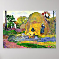 Gauguin - Colheita de Ouros, pintura de Paul Gaugu