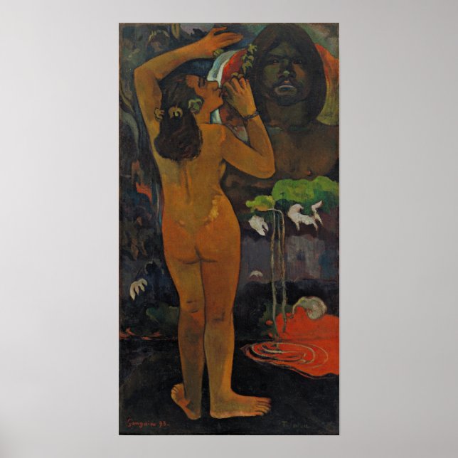 Poster Gauguin - Hina Tefatou (A Lua E A Terra) 1893 (Frente)