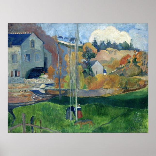 Poster Gauguin - Landscape In Brittany, David Mill 1894 (Frente)