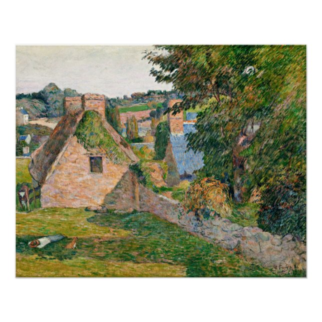 Póster Gauguin - O Campo de Derout-Lollichov - Canvas Pri (Frente)