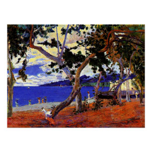 Póster Gauguin - Paisagem Costeira de Martinique