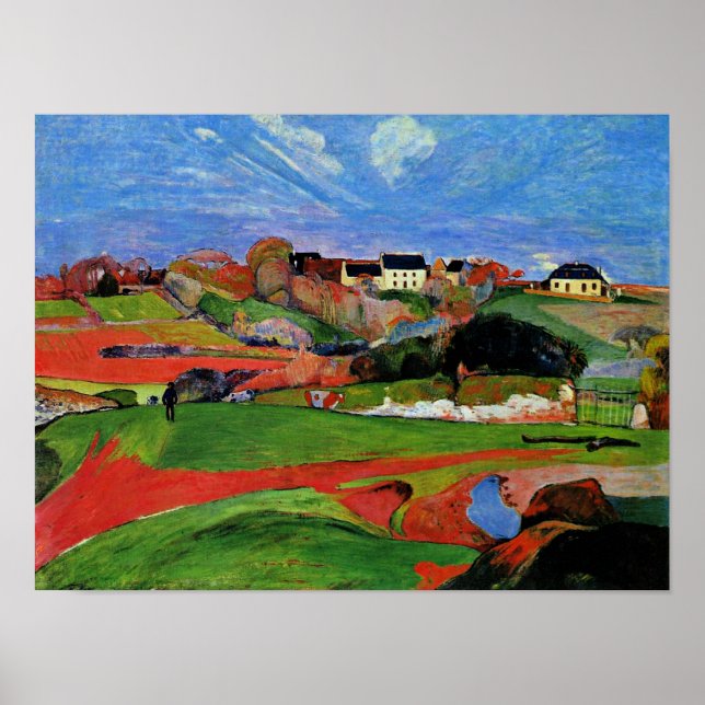 Poster Gauguin - Paisagem em le Pouldu (Frente)