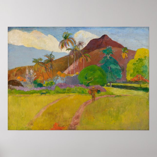 Poster Gauguin - Paisagem Taiti 1891 (Frente)