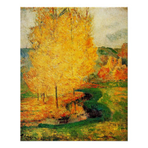 Póster Gauguin - Pelo Stream, Outono,