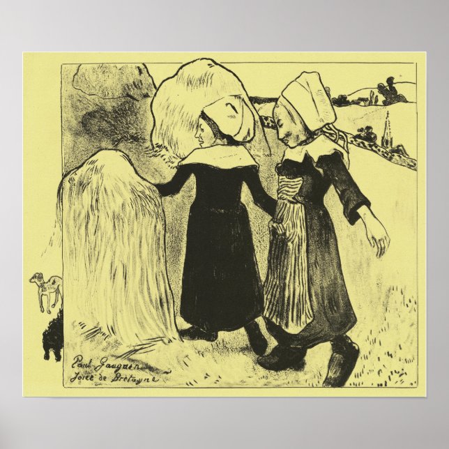 Poster Gauguin - Prazeres da Bretanha 1889 (Frente)