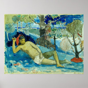 Poster Gauguin - rainha da beleza (rainha nobre) 1896