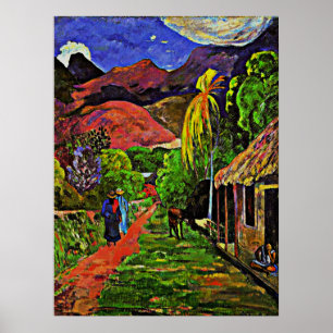 Poster Gauguin - Road in Tahiti