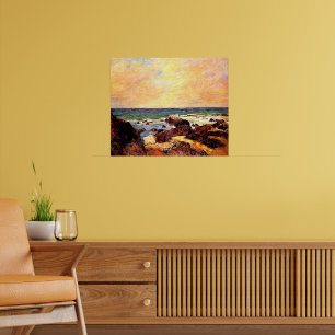 Poster Gauguin - Rochas e Mar,